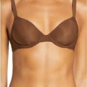 SKIMS - NWT Jelly Bra SOLD OUT RARE Smokey Quartz Color 40C Naked Sheer Demi Bra